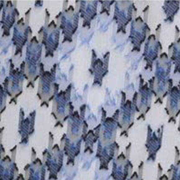 Calvin Klein Lined V-Neck Sleeveless Blouse Top Blue Multi Office Wear Workwear - Picture 3 of 10